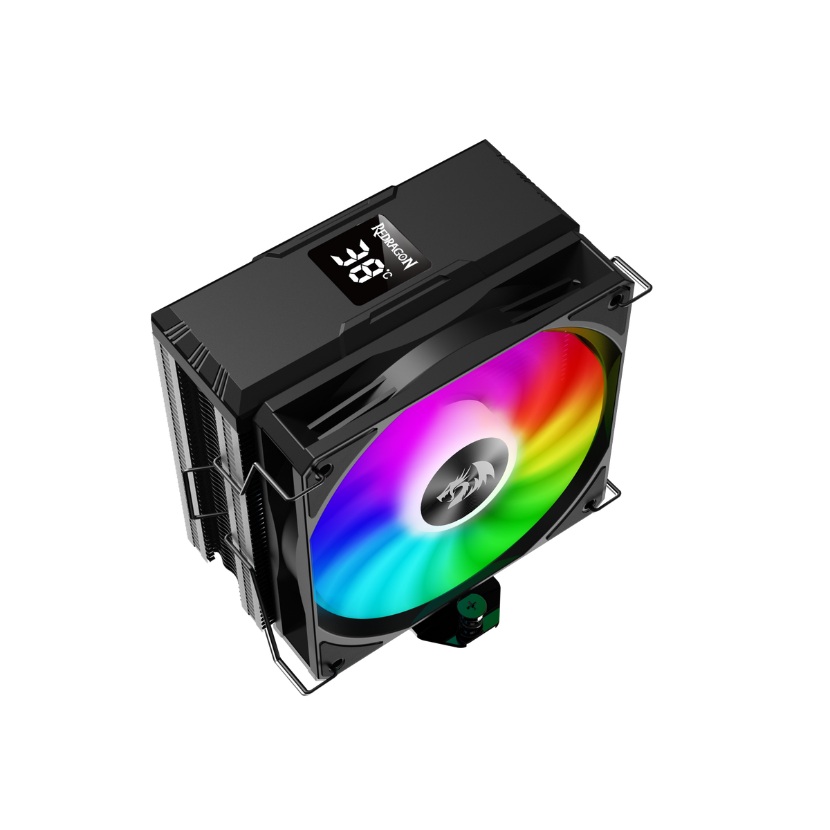 REDRAGON CC 1013 CPU Cooler With Temperature Display 12cm RGB Fan 4 He 