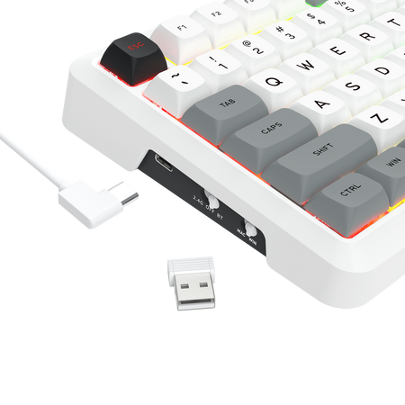 BRAGI PRO K688-RGB-PRO 3-Mode Connection GASKET Mounted Gaming Mechanical Keyboard