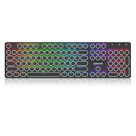 FLARE PRO K710RGB-PRO 3 Modes Connection Retro Typewriter Keycaps Mechanical Keyboard