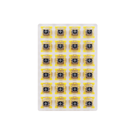 Redragon A113 Bullet-S Tactile Mechanical Switch, Hot-Swappable DIY Keyboard Clicky Switch Mod, 50 Million Click(24 pcs Switches, Keycap + Switch Puller)