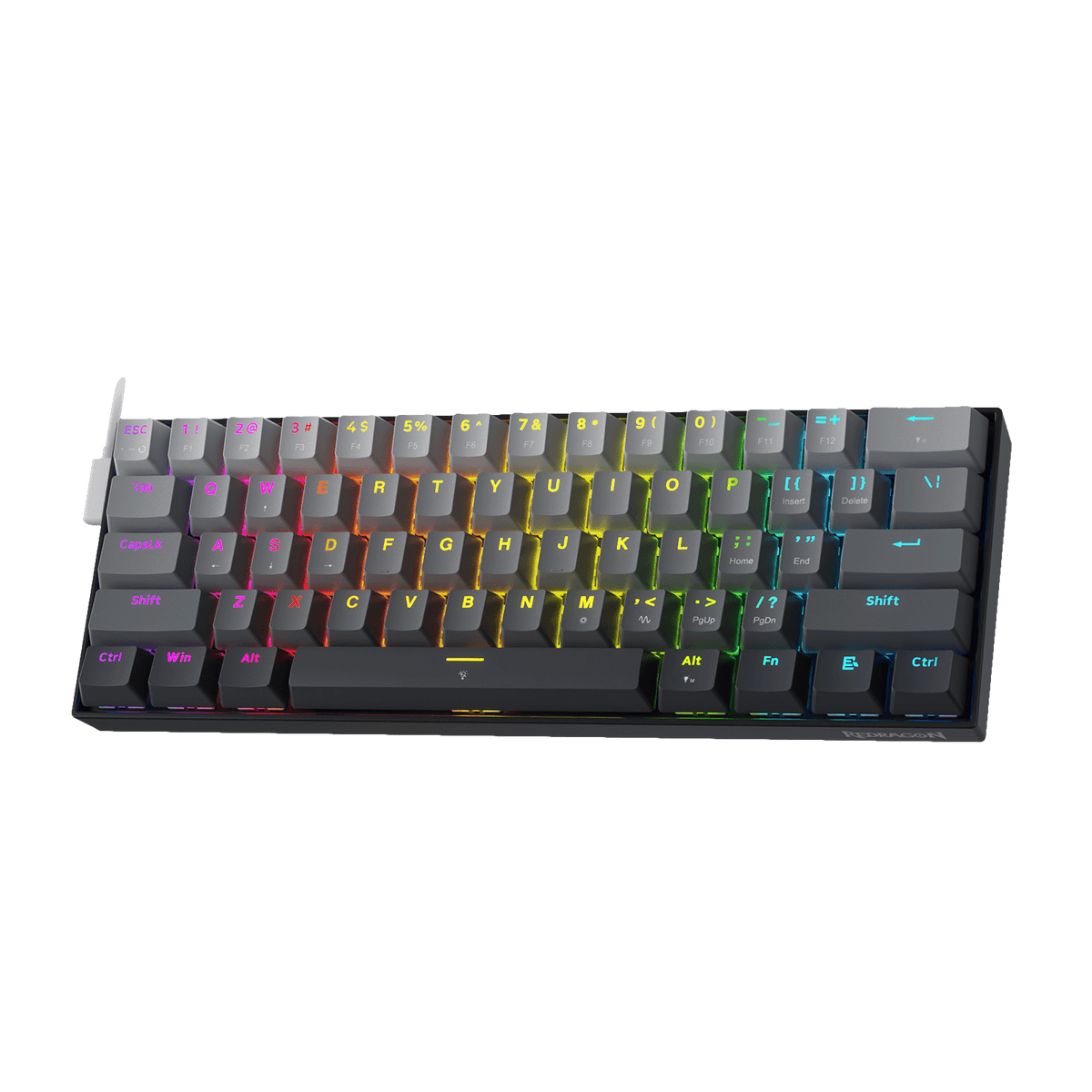 Redragon FIZZ K617 60 White & Grey Small Mechanical keyboard