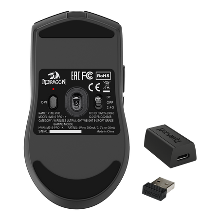 Redragon M916 PRO 1K 3-Mode Wireless Gaming Mouse