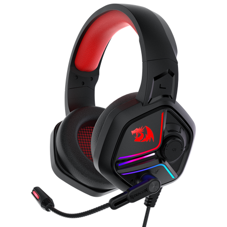 Redragon H230 Ajax RGB Wired Gaming Headset, Dynamic RGB Backlight