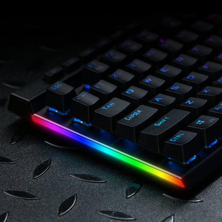 Redragon K580-PRO RGB Backlit Mechanical Gaming Keyboard 104 Keys Anti-ghosting with Macro Keys & Dedicated Media Controls, Onboard Macro Recording (Optical Brown Switches)