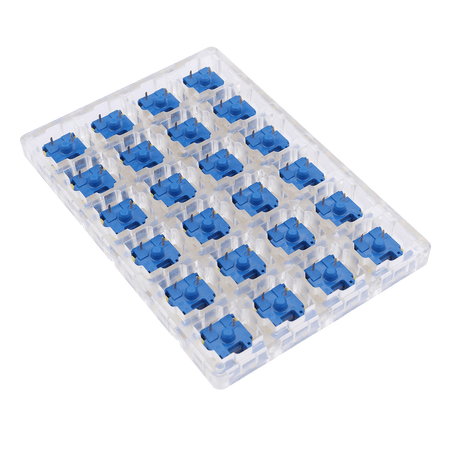 Redragon A113 Bullet-B Tactile Mechanical Switch, Hot-Swappable DIY Keyboard Clicky Switch Mod, 50 Million Click(24 pcs Switches, Keycap + Switch Puller)