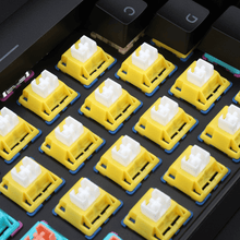 Redragon A113 Bullet-B Tactile Mechanical Switch, Hot-Swappable DIY Keyboard Clicky Switch Mod, 50 Million Click(24 pcs Switches, Keycap + Switch Puller)