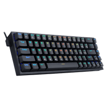 Redragon K631 Castor 65% Wired RGB Gaming Keyboard, 68 Keys Hot-Swappable Compact Mechanical Keyboard w/100% Hot-Swap Socket, Free-Mod Plate Mounted PCB & Dedicated Arrow Keys, Quiet Red Linear Switch