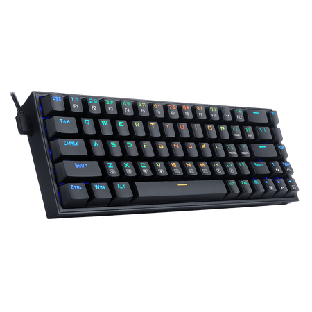 Redragon K631 Castor 65% Wired RGB Gaming Keyboard, 68 Keys Hot-Swappable Compact Mechanical Keyboard w/100% Hot-Swap Socket, Free-Mod Plate Mounted PCB & Dedicated Arrow Keys, Quiet Red Linear Switch