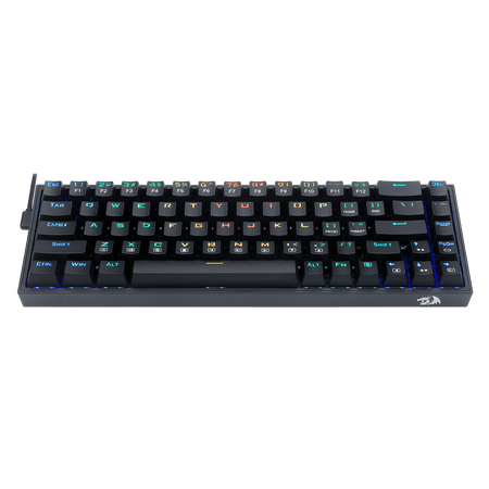 Redragon K631 Castor 65% Wired RGB Gaming Keyboard, 68 Keys Hot-Swappable Compact Mechanical Keyboard w/100% Hot-Swap Socket, Free-Mod Plate Mounted PCB & Dedicated Arrow Keys, Quiet Red Linear Switch