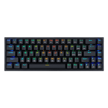 Redragon K631 Castor 65% Wired RGB Gaming Keyboard, 68 Keys Hot-Swappable Compact Mechanical Keyboard w/100% Hot-Swap Socket, Free-Mod Plate Mounted PCB & Dedicated Arrow Keys, Quiet Red Linear Switch