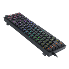 Redragon K628 Pollux 75% Wired RGB Gaming Keyboard, 78 Keys Hot-Swappable Compact Mechanical Keyboard w/100% Hot-Swap Socket, Free-Mod Plate Mounted PCB & Dedicated Arrow Keys and Numpad, Red Switch
