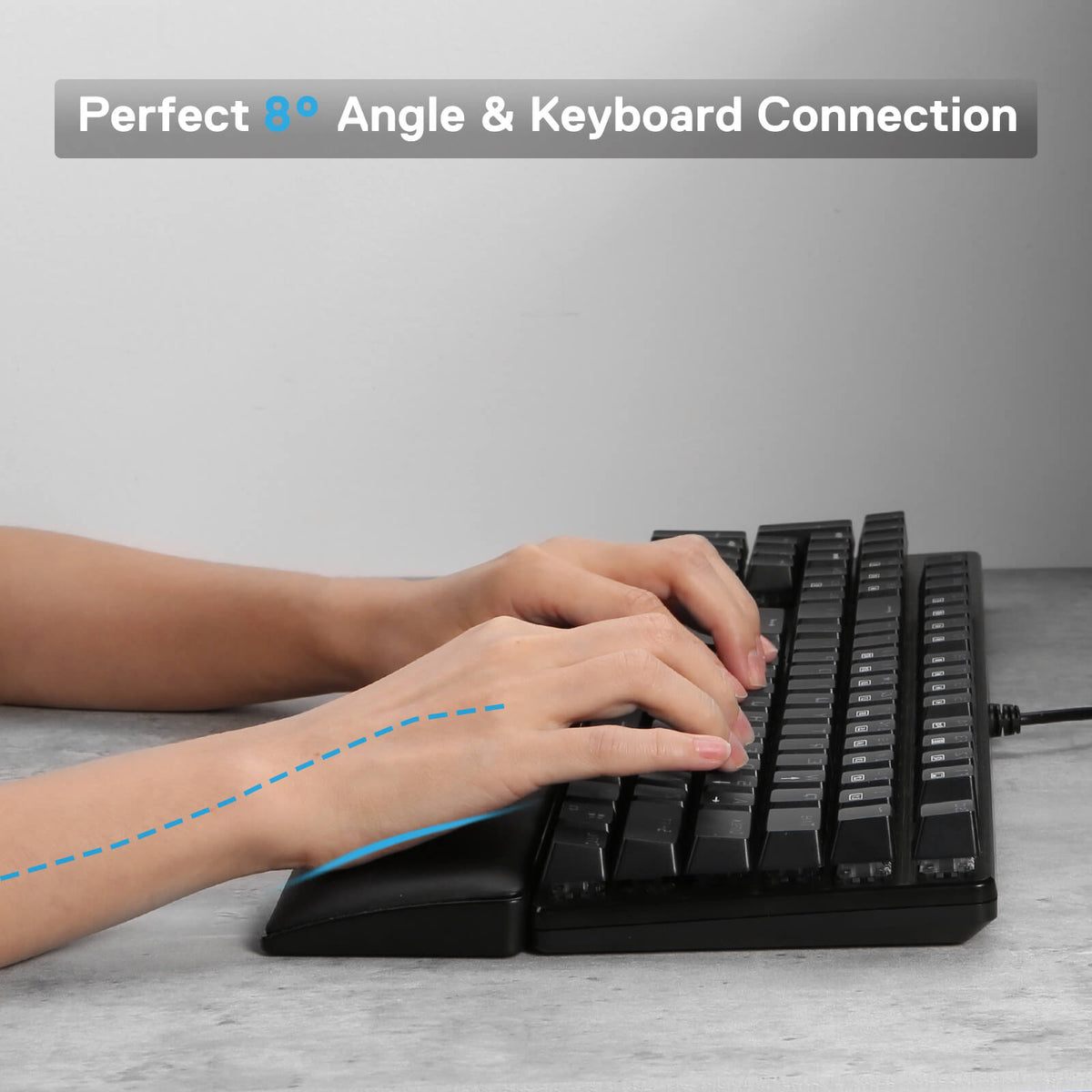 Redragon Computer Keyboard Wrist Rest Pad, Ergonomic Soft Memory Foam