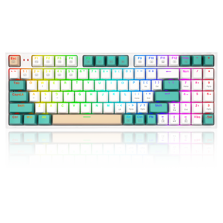 Redragon K643WGC-RGB-PRO 94keys Bluetooth+2.4G+wired Tri-modes Mechanical Gaming Keyboard