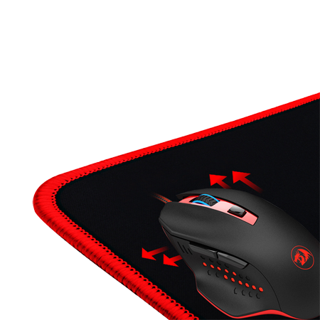 Redragon P003 Suzaku Huge Gaming Mouse Pad Mat, with Special-Textured Surface, Silky Smooth, Non-Slip Backing, Waterproof Surface, Stitched Edges, 31.50 x 11.81 x 0.12 inches