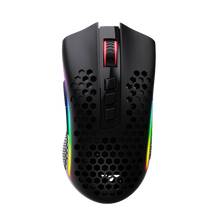 Redragon M808 Storm Lightweight RGB Wireless Gaming Mouse, Honeycomb Shell - 12,400 DPI Optical Sensor - 7 Programmable Buttons, Black