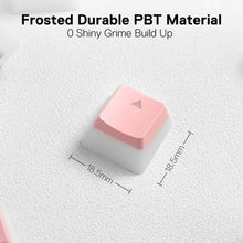 Redragon A130  Pudding Keycaps, 104 Keys Standard Doubleshot PBT Keycap Set w/Translucent Layer for Mechanical Keyboard, OEM Profile, English (US) ANSI Layout