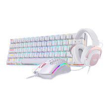 Redragon K530 60% RGB Wireless Mechanical Keyboard M808 Lightweight RGB Mouse & H510 Gaming Headset Bundle