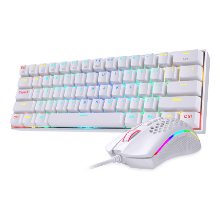 Redragon K530 60% RGB Wireless Mechanical Keyboard M808 Lightweight RGB Gaming Mouse Bundle