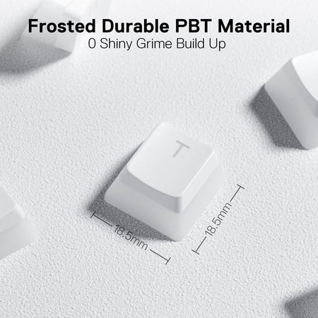 Redragon A130  Pudding Keycaps, 104 Keys Standard Doubleshot PBT Keycap Set w/Translucent Layer for Mechanical Keyboard, OEM Profile, English (US) ANSI Layout