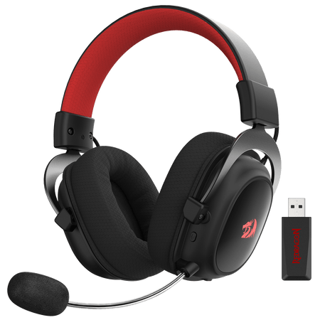 Redragon H510 Zeus-X RGB Wireless Gaming Headset - 7.1 Surround Sound - 53MM Audio Drivers in Memory Foam Ear Pads w/Durable Fabric Cover- Multi Platforms Headphone - USB Powered for PC/PS4/NS