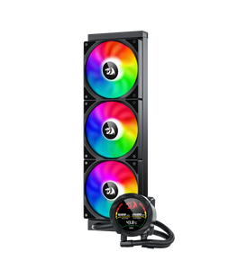 REDRAGON CCW-1017 360 CPU Liquid Cooler With Temperature Display 3x 12cm RGB Fans