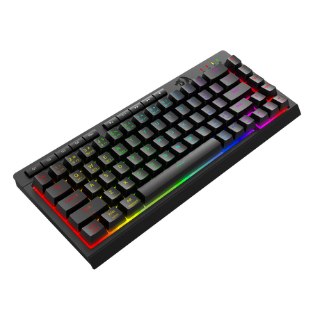 CRESCENT 68 PRO K519RGB-PRO 3 Modes Connection Membrane Gaming Keyboard