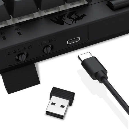 CRESCENT 68 PRO K519RGB-PRO 3 Modes Connection Membrane Gaming Keyboard