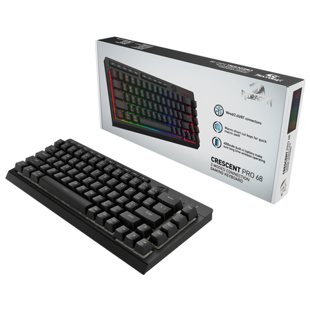 CRESCENT 68 PRO K519RGB-PRO 3 Modes Connection Membrane Gaming Keyboard
