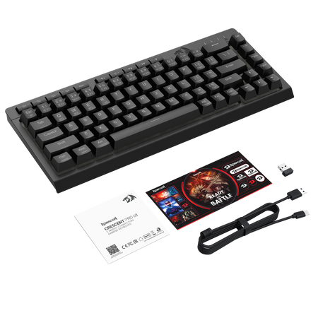CRESCENT 68 PRO K519RGB-PRO 3 Modes Connection Membrane Gaming Keyboard