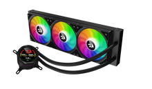 REDRAGON CCW-1017 360 CPU Liquid Cooler With Temperature Display 3x 12cm RGB Fans