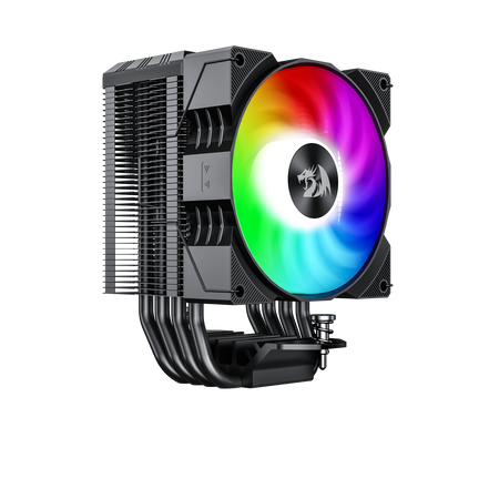 REDRAGON CC-1014 CPU Cooler With Temperature Display 9cm RGB Fan 4 Heat Pipes