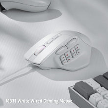 Redragon M811 Aatrox MMO Gaming Mouse, 15 Programmable Buttons Wired RGB Gamer Mouse w/ Ergonomic Natural Grip Build, 10 Side Macro Keys, Software Supports DIY Keybinds & Backlit