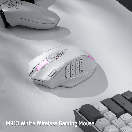 Redragon M913 Impact Elite Wireless Gaming Mouse, 16000 DPI Wired/Wireless RGB Gamer Mouse with 16 Programmable Buttons