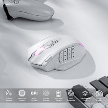 Redragon M913 Impact Elite Wireless Gaming Mouse, 16000 DPI Wired/Wireless RGB Gamer Mouse with 16 Programmable Buttons