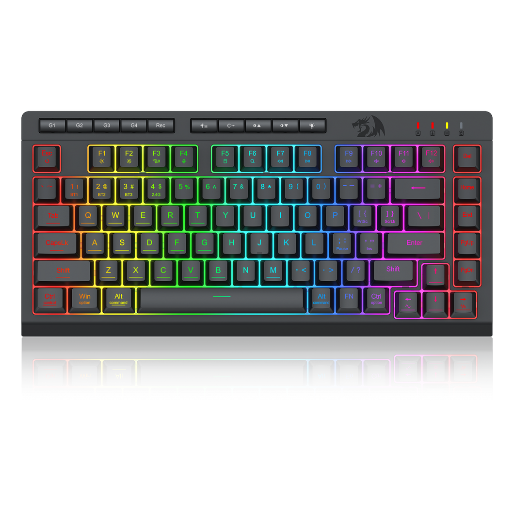 CRESCENT PRO K524RGB-PRO 3 Modes Connection 75% Membrane Gaming Keyboard