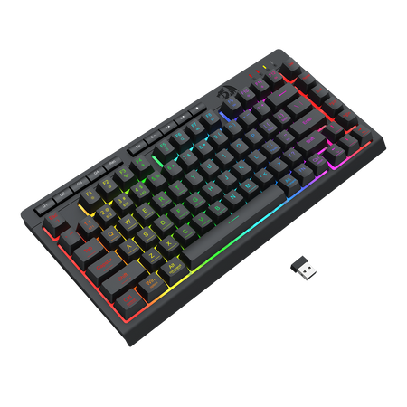 CRESCENT PRO K524RGB-PRO 3 Modes Connection 75% Membrane Gaming Keyboard