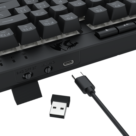 CRESCENT PRO K524RGB-PRO 3 Modes Connection 75% Membrane Gaming Keyboard