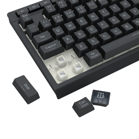 CRESCENT PRO K524RGB-PRO 3 Modes Connection 75% Membrane Gaming Keyboard