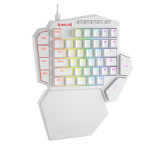 Redragon K585 DITI One-Handed RGB Mechanical Gaming Keyboard, Blue Switches, Professional Gaming Keypad with 7 Onboard Macro Keys, Detachable Wrist Rest, 42 Keys