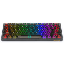 Redragon K617CTB-RGB 60% Wired RGB Gaming Keyboard, 61 Keys Compact Full-Transparent Mechanical Keyboard