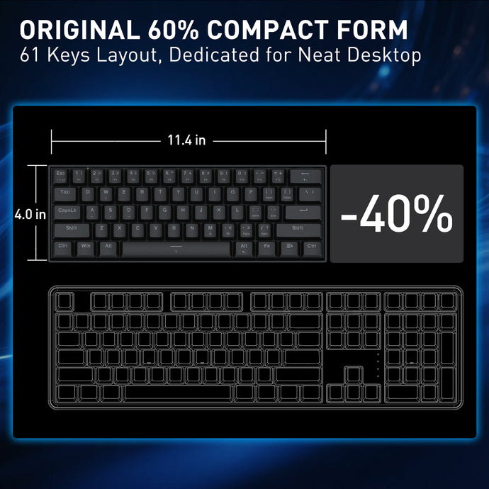 Fizz K617-RGB-M Wired 61 keys Rapid trigger magnetic keyboard
