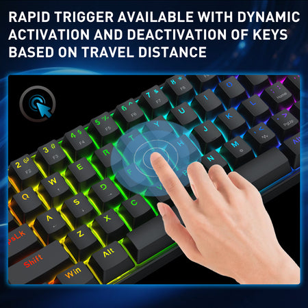 Fizz K617-RGB-M Wired 61 keys Rapid trigger magnetic keyboard
