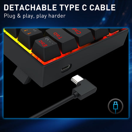 Fizz K617-RGB-M Wired 61 keys Rapid trigger magnetic keyboard