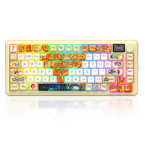 FLEKACT K708GF-RGB-PRO 3 Modes Connection with LCD Mechanical Keyboard