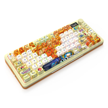 FLEKACT K708GF-RGB-PRO 3 Modes Connection with LCD Mechanical Keyboard
