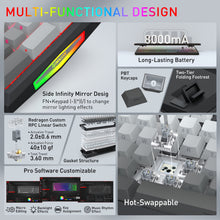 K725SP-RGB-PRO 98+1 3-modes Gasket mechanical keyboard with LCD display