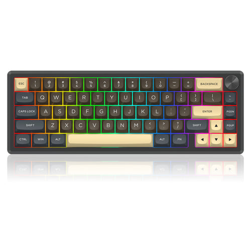 URANUS PRO 65 K727CGY-RGB-PRO 3 Modes Connection Aluminum Alloy Body Mechanical Keyboard