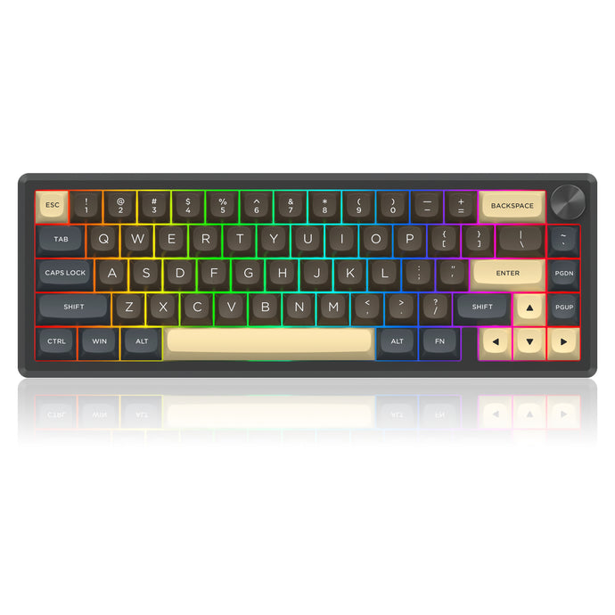 URANUS PRO 65 K727CGY-RGB-PRO 3 Modes Connection Aluminum Alloy Body Mechanical Keyboard