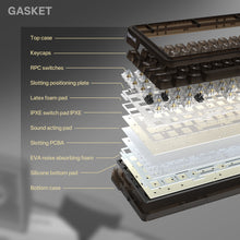 HORIUM K751CTB-RGB-PRO 3 MODES 75% GASKET MOUNTED QMK MECHANICAL KEYBOARD