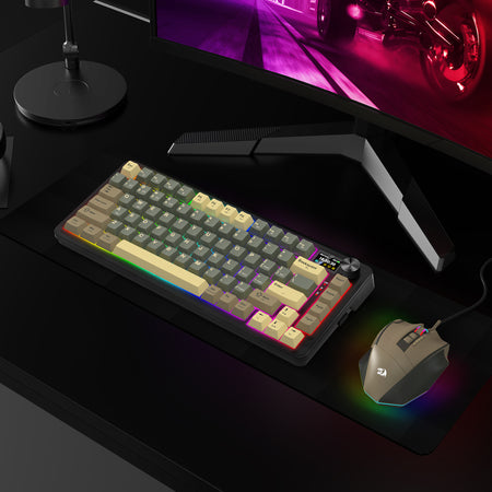 THORIUM K751GBC-RGB-PRO 3 MODES 75% GASKET MOUNTED QMK MECHANICAL KEYBOARD